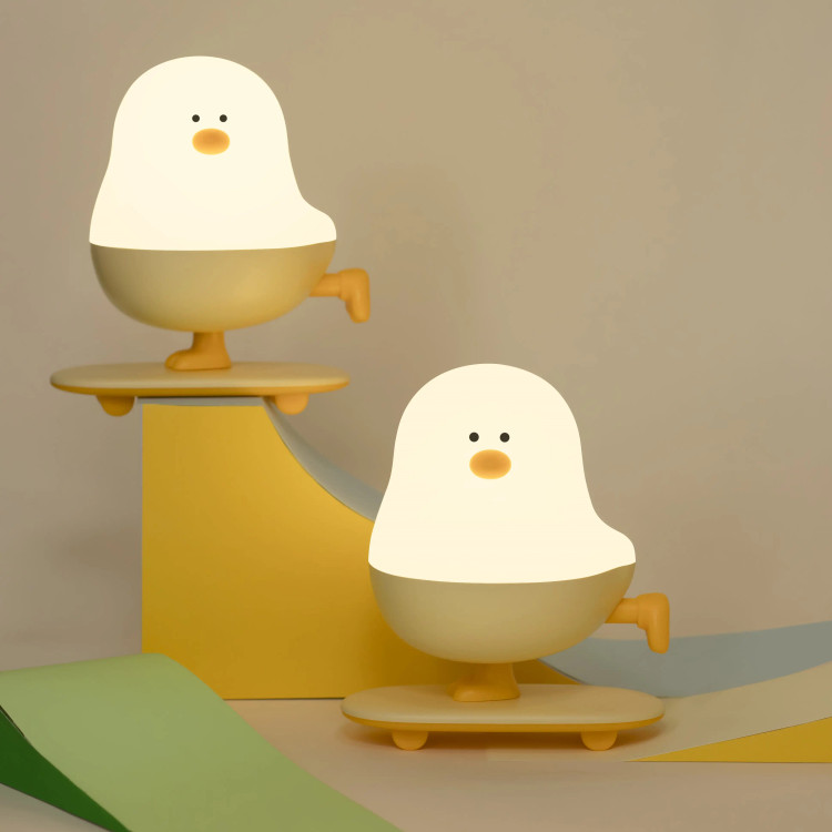 چراغ خواب سیلیکون اردک اسکیت سوار