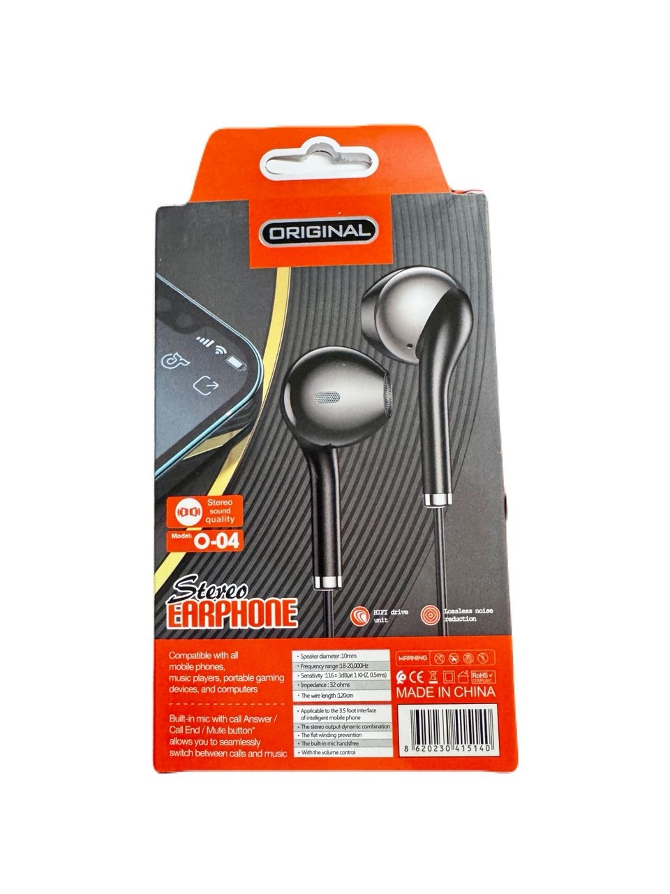 هندزفری اورجینال ORIGINAL Stereo Earphone مدل Q-04