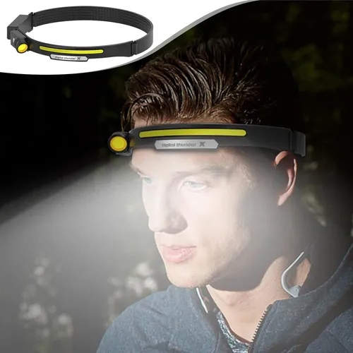 چراغ پیشانی شارژی اصلی برند معروف digital thunderx نور سفید