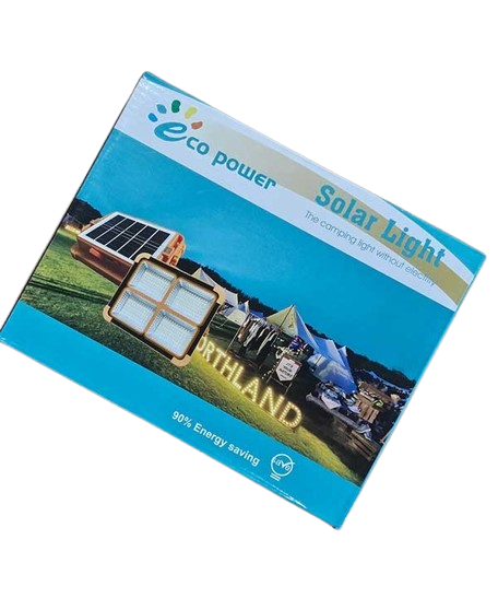 چراغ LED پرقدرت قابل حمل شارژری و خورشیدی eco power