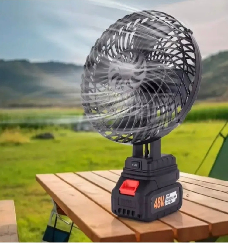 پنکه شارژی لیتیومی مدل FAN LITHIUM 48V دوباتری