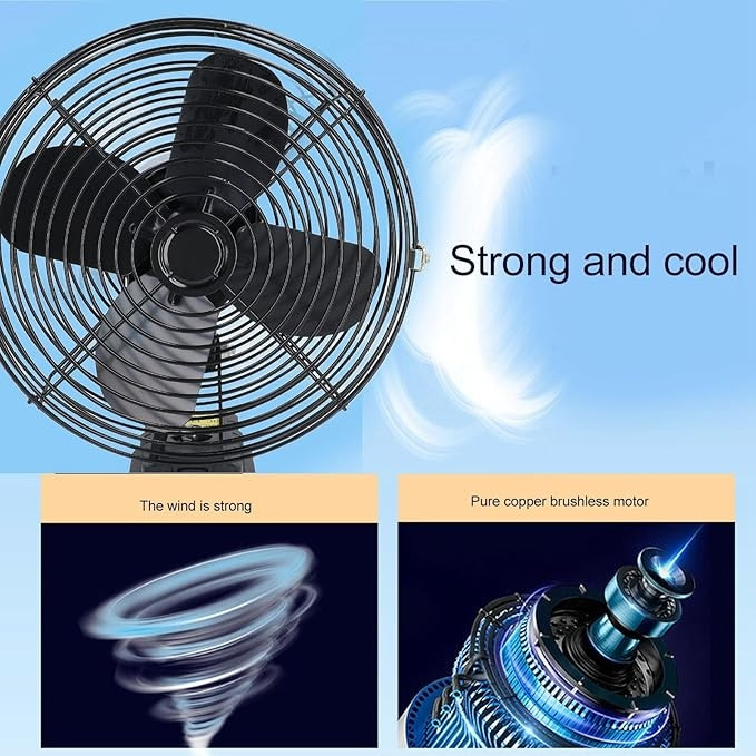 پنکه شارژی لیتیومی مدل FAN LITHIUM 48V دوباتری