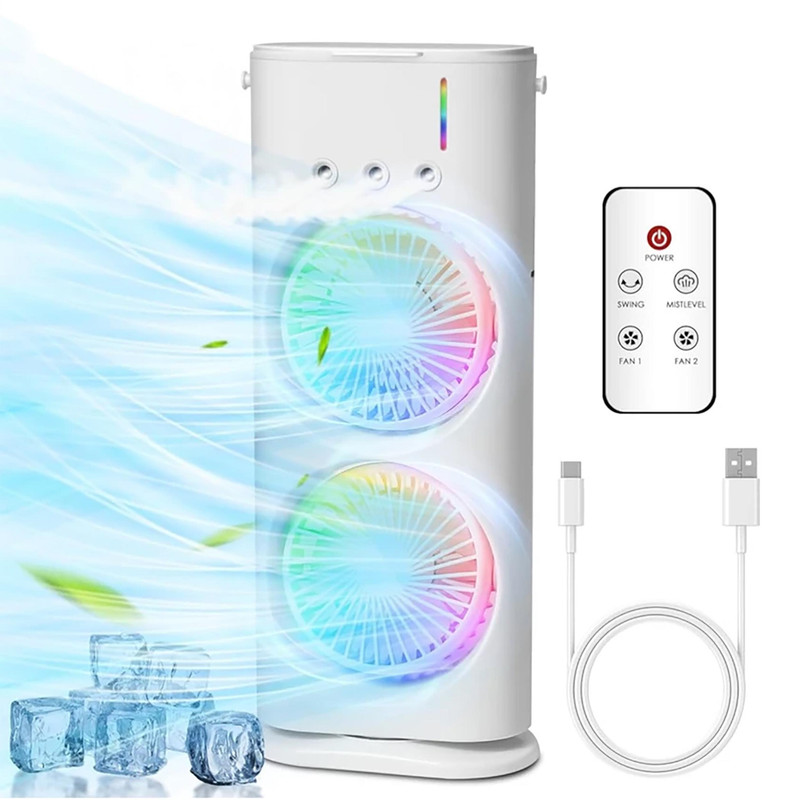 پنکه مه پاش دو طرفه شارژی مدل Double Ended Spray Fan