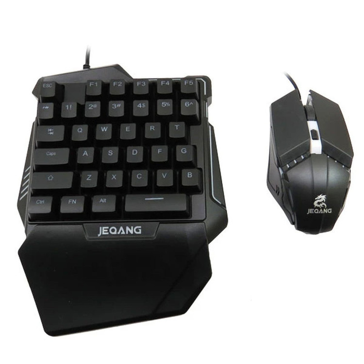 ست کیبورد و ماوس گیمینگ جکنگ مدل JK-913 با نورپردازی RGB