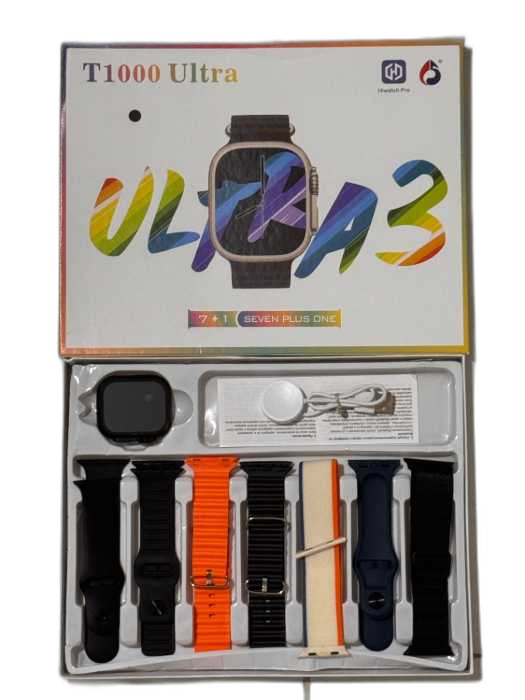 ساعت هوشمند مدل  t1000 ultra اورجینال پک 7 بند