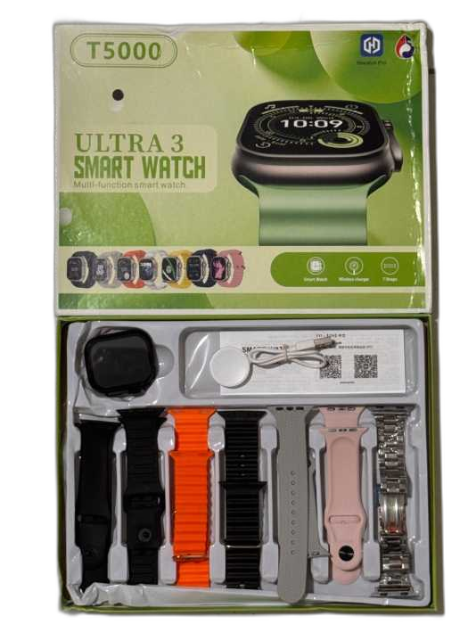 ساعت هوشمند مدل T5000 ultra3 اورجینال پک 7 بند