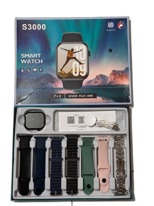 ساعت هوشمند مدل  S3000  اورجینال پک 7 بند