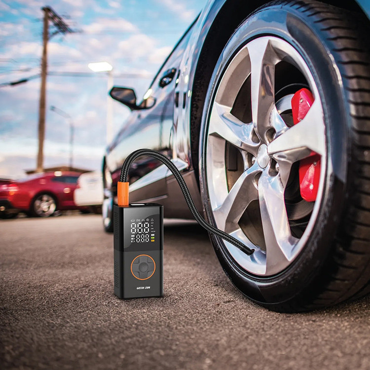 کمپرسور باد قابل حمل گرین لاین مدل GTI-01 با باتری ۳۶۰۰mAh