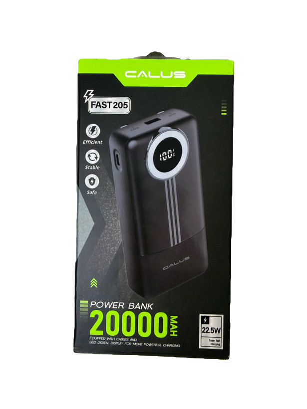 پاوربانک برند calus فست شارژر 22.5 وات ظرفیت 20000 مدل fast205