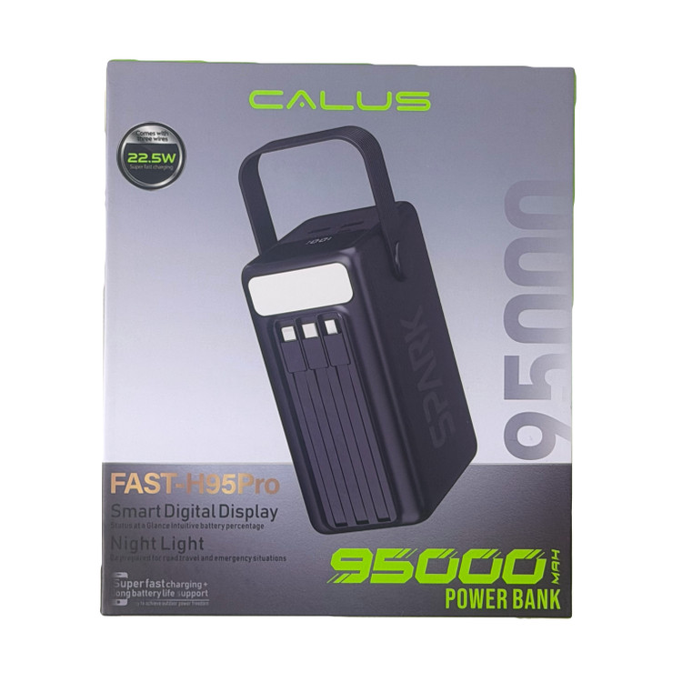 پاوربانک برند calus فست شارژر 22.5 وات ظرفیت 95000 مدل fastH95-PRO