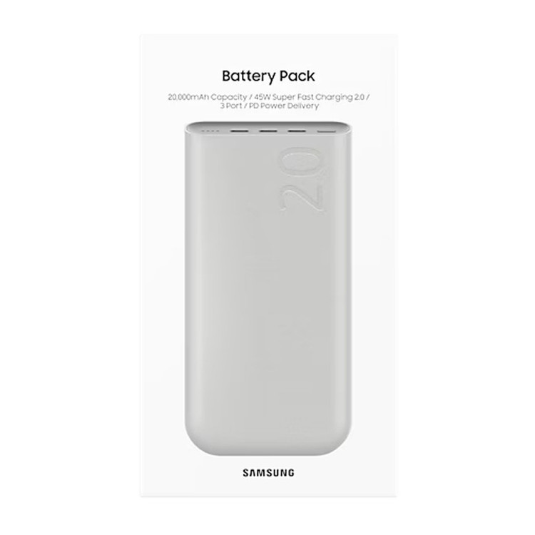 پاوربانک 45 وات طرح سامسونگ مدل EB-P4520 ظرفیت 20000 میلی آمپر ساعت