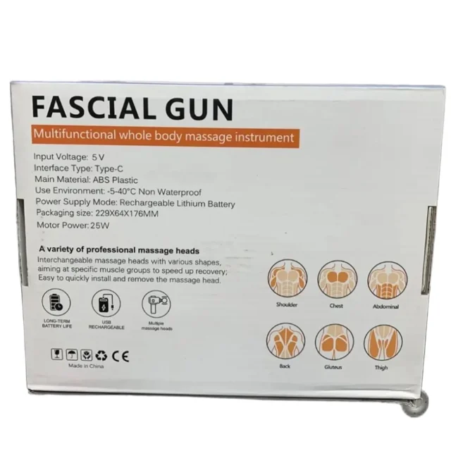 ماساژور تفنگی شارژری مدل facial gun با 9 سری مختلف